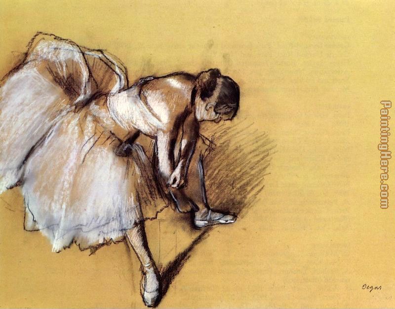 Dancer Adjusting Her Slipper